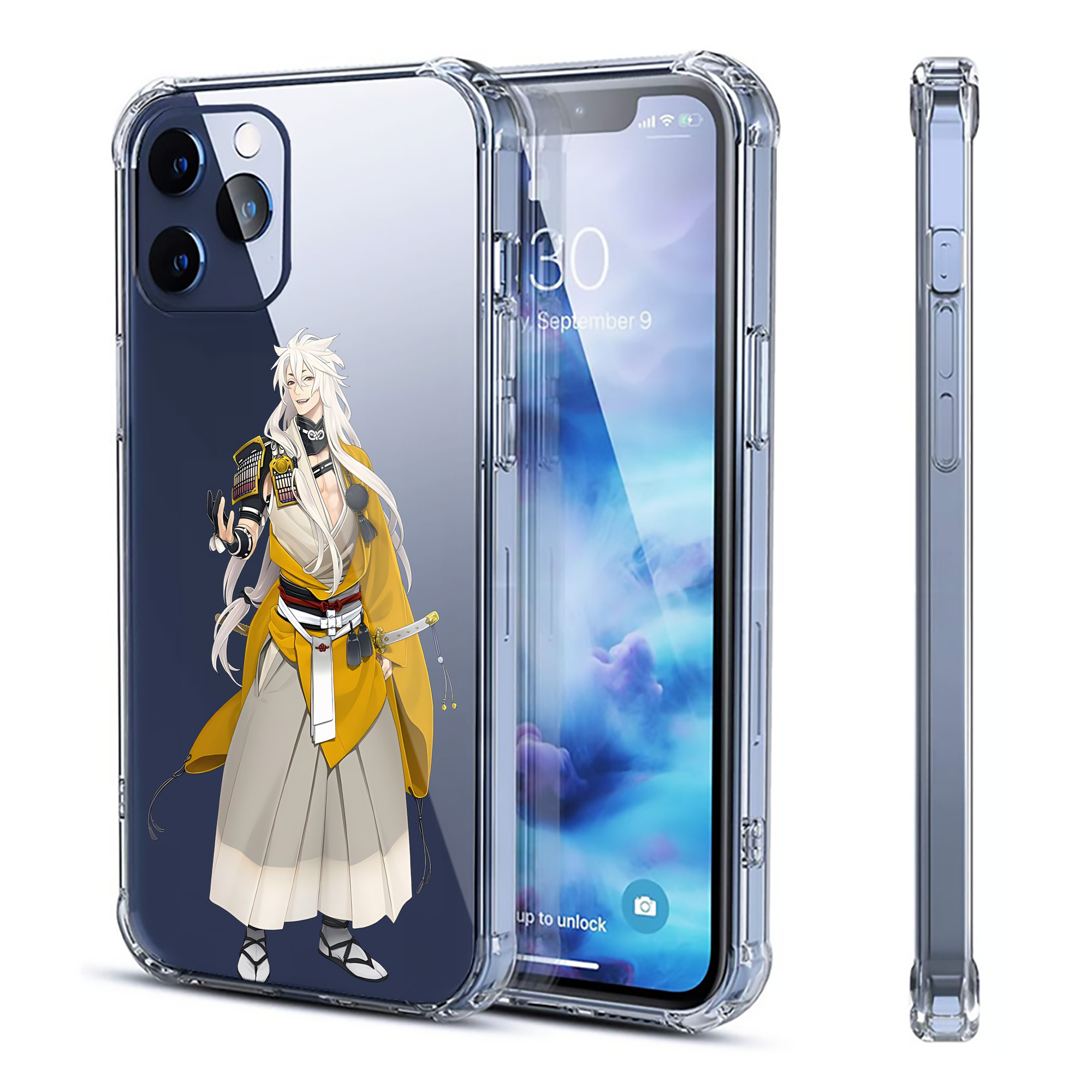 （画像用） 刀剣乱舞 Touken Ranbu 【iPhone 12シリーズ対応】透明スマホケース（クリアソフトケース）